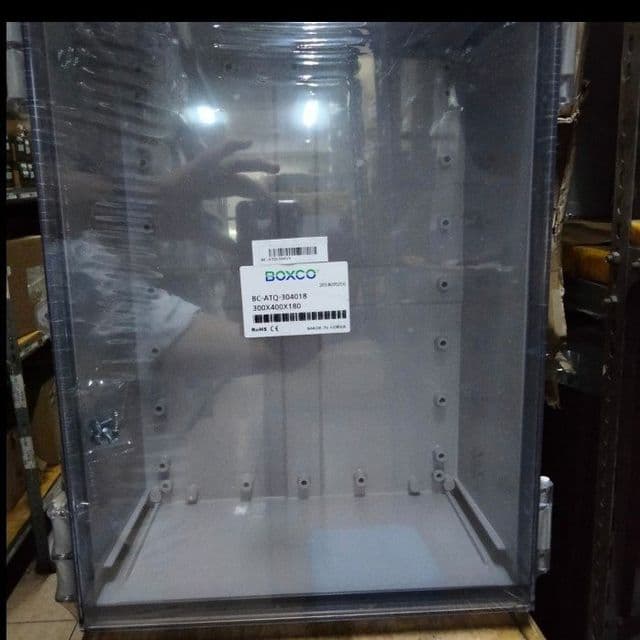 Enclosure Boxco ATQ pintu transparan IP66