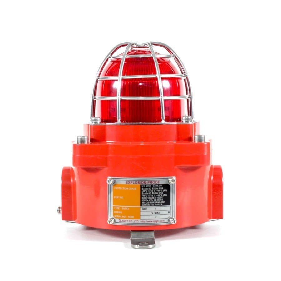 Q-Light QNE-230V-R, Explosion proof warning light, merah