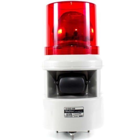 Q-Light S100D-24VDC, Bulb revolving warning light, 5 nada